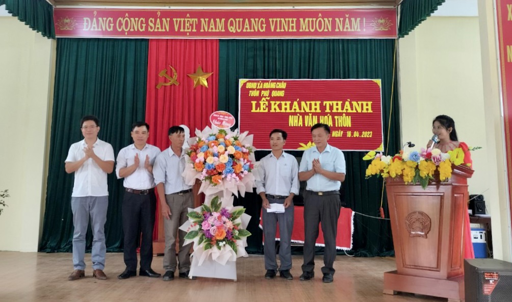 Hoằng Châu khánh thành nhà văn hóa thôn Phú Quang