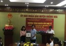 Học viên Lớp Trung cấp Lý luận chính trị trường đào tạo bồi dưỡng cán bộ công thương Trung ương nghiên cứu, đi thực tế tại huyện Hoằng Hóa