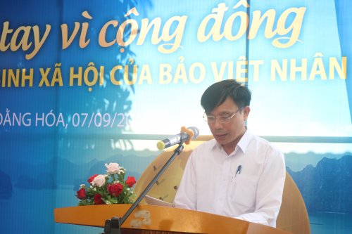 6.đồng chí Lê Văn Phúc- Phó Chủ tịch UBND huyện Hoằng Hóa - phát biểu tại chương trình.JPG