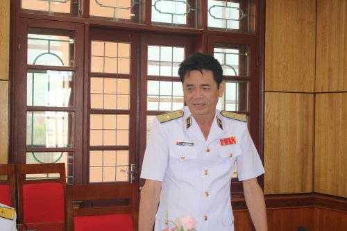 4. Đồng chí Thiếu tướng Chu Ngọc Sáng  phát biểu tại buổi làm việc.JPG