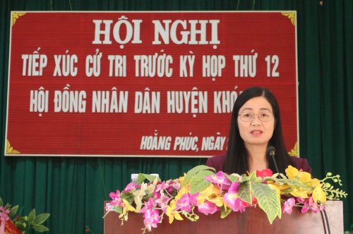 2.bà Đoàn Thị Hải - Phó Bí thư TT HU - tổ trưởng  tiếp thu, giải trình các ý kiến cử tri phản ánh.jpg