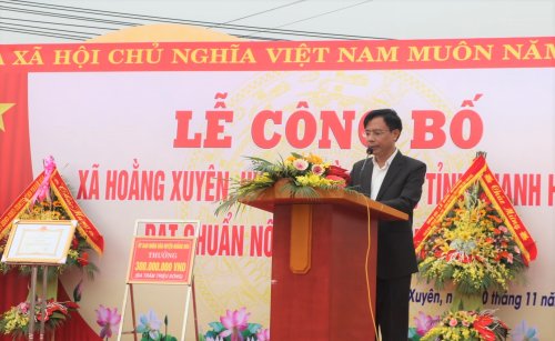5. Đồng chí Lê Văn Phúc – Phó Chủ tịch UBND huyện phát biêu chỉ đạo tại buổi lễ.JPG