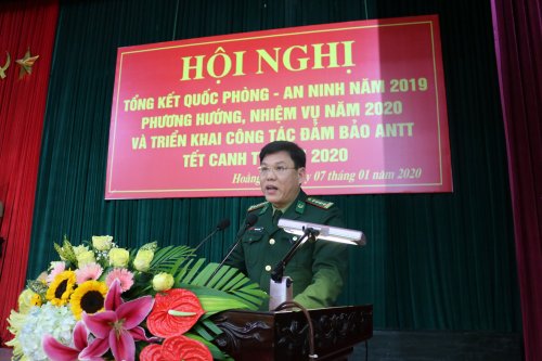 Ảnh 4. Đại tá Hoàng Văn Hùng – Phó giám đốc công an tỉnh phát biểu chỉ đạo tại hội nghị .JPG