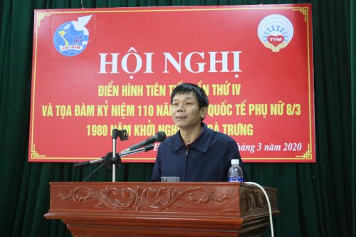 Ảnh 5. Đồng chí Lê Văn Nghĩa – Thường vụ Huyện ủy, Trưởng Ban Dân vận Huyện ủy, Chủ tịch UBMTTQVN huyện phát biểu chỉ đạo .JPG