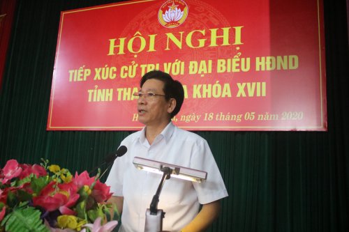 4. Ông Phạm Bá Oai – Phó Chủ tịch HĐND tỉnh đã tiếp thu và giải trình những ý kiến của cử tri thuộc thẩm quyền.JPG