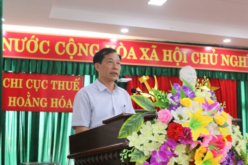 Ảnh cuối. Đồng chí Nguyễn Việt Phương - Tân chi cục trưởng, chi cục thuế huyện Hoằng Hóa.JPG