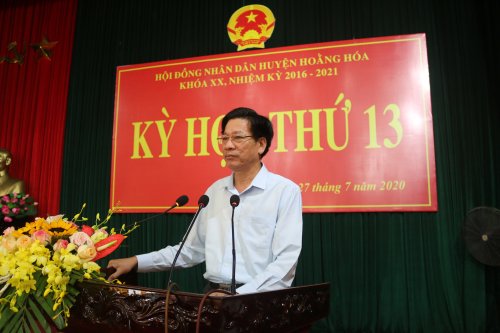 Ảnh 4. Đồng chí Phạm bá Oai - Tỉnh ủy viên, Phó Chủ tịch HĐND tinh phát biểu chỉ đạo tại kỳ họp .jpg