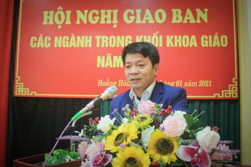 2. Đồng chí Lê Anh Tuấn - TVHU - Trưởng BTG Huyện uỷ phát biểu khai mạc.jpg