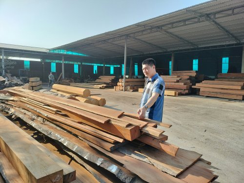 2. Anh Trần Trung Hường luôn lựa chọn những loại gỗ chất lượng để phục vụ khách hàng.jpg