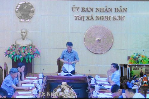3. Đại diện UBND thị xã Nghi Sơn tham gia ý kiến tại hội nghị.jpg