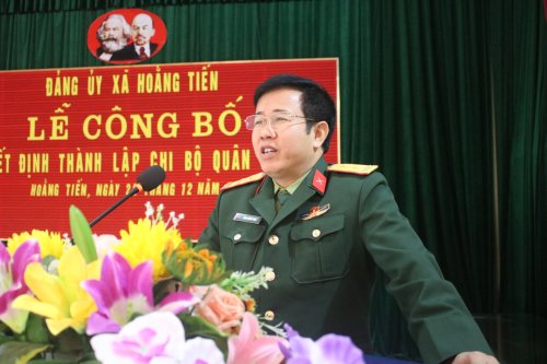 1. Đồng chí Đặng Quang Thảo - Phó Ban chỉ huy Quân sự huyện phát biểu chỉ đạo.jpg