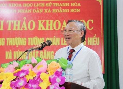 GS.TS.NGND Nguyền Quang Ngọc - Phó Chủ tịch Hội KHLS Việt Nam báo cáo tổng kết hội thảo..jpg