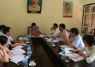 Đồng chí Lê Sỹ Nghiêm- Phó Bí thư Huyện ủy - Chủ tịch UBND huyện chủ trì tiếp dân định kỳ tháng 9 năm 2019