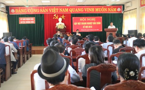 UBND huyện tổ chức Hội nghị gặp mặt các doanh nghiệp đầu xuân Kỷ Hợi năm 2019