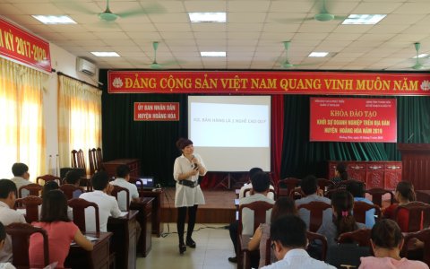 Hoằng Hóa tổ chức khai giảng khóa đào tạo khởi sự doanh nghiệp năm 2019