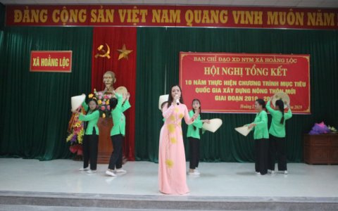 Hoằng Lộc tổng kết 10 năm thực hiện chương trình mục tiêu Quốc gia xây dựng Nông thôn mới, giai đoạn 2010- 2020.