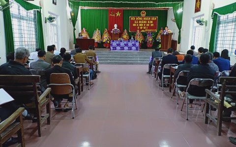 Xã Hoằng Kim tổ chức kỳ họp thứ 8 HĐND xã khóa XX