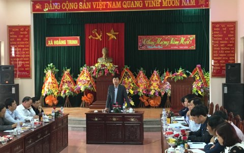 Hội nghị giao ban đầu xuân huyện Hoằng Hóa tại cụm Kinh tế xã hội số 2