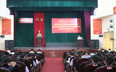 Hoằng Hóa tổ chức Hội nghị cán bộ chủ chốt toàn huyện