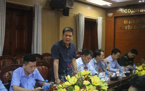 Sở ngoại vụ làm việc với huyện Hoằng Hóa về công tác biển đông - hải đảo