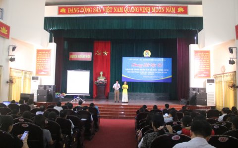 LĐLĐ huyện Hoằng Hóa chung kết “hội thi cán bộ công đoàn cơ sở giỏi năm 2019”