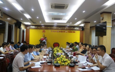 Ban ATGT huyện tổ chức hội nghị làm việc với Ban ATGT tỉnh về việc đảm bảo trật tự an toàn giao thông năm 2019