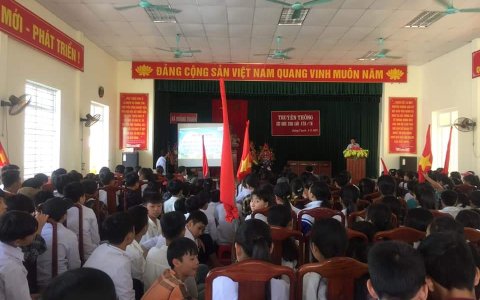 Trường THCS Hoằng Thanh truyền thông kiến thức sức chăm sóc sức khỏe sinh sản vị thành niên – thanh niên