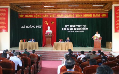 Hội đồng nhân dân xã Hoằng Phụ tổ chức kỳ họp thứ 11 HĐND xã khóa XX, nhiệm kỳ 2016-2021